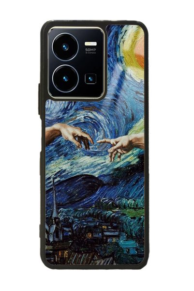 Spoyi غلاف هاتف Vivo Y35 بتصميم يدوي لامع
