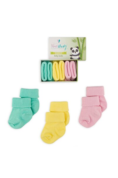Novibaby 3 Pack Bamboo Newborn Baby Socks I Bee I Baby Girl Boy Socks