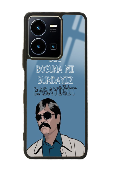 Spoyi Vivo Y22s Babayiğit Tasarımlı Glossy Telefon Kılıfı
