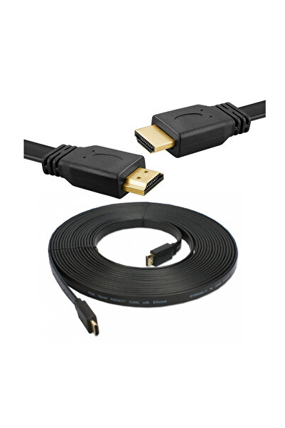 Koodmax Hdmi Kablo 4k Full Hd 3d 3840*2160 Yassı Flat Slim 4k 60hz Hdmi 2.0 K...