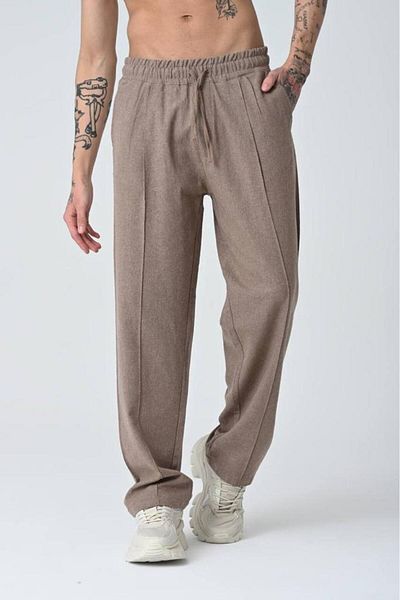 FRANKNESS JEANS Loose Cut 100% Linen Fabric Pleated Baggy Pants