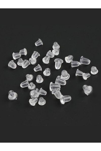 MAZEN Plastic Transparent Earring Back 100 Pieces