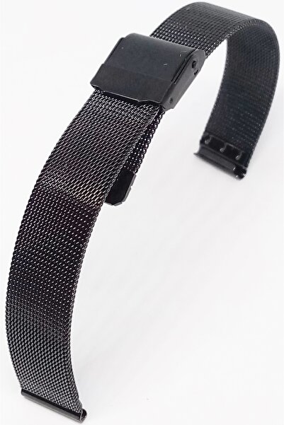 onlinekordon İnce Örgü Paslanmaz Çelik Hasır Saat Kordonu Kayışı 12mm