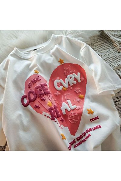 Gofeel Y2k Core Cvry Real Unisex Oversize T-shirt