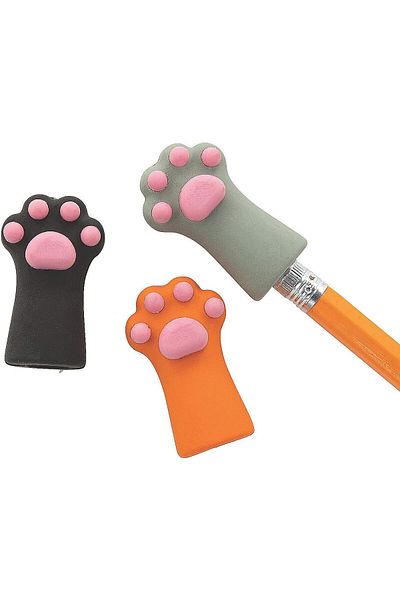 karinabest Cute Paw Orange Paw Pencil Sharpener Boxed 1 Piece
