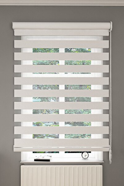 Givayo Mobilya Beyaz Zebra Stor Perde