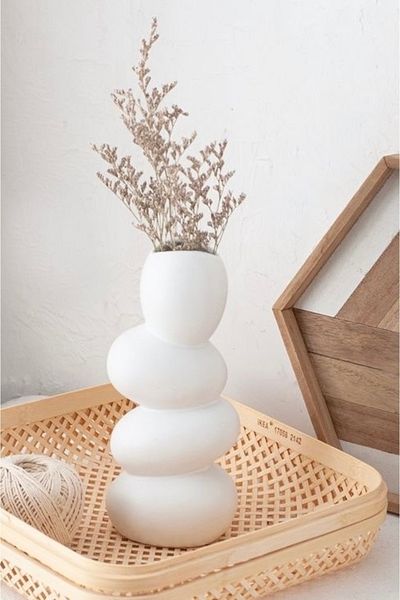 Mandalin Art Studio 17 cm Mini Pebble Decorative Vase