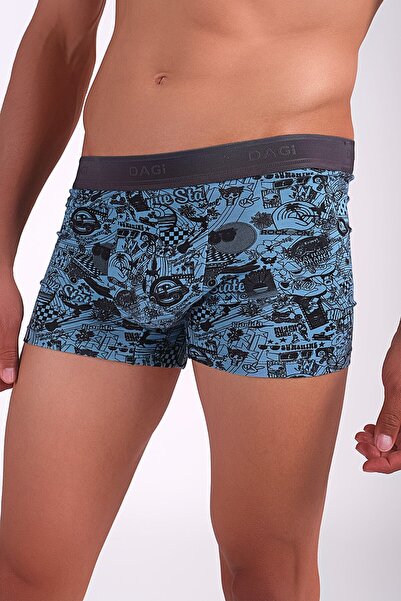 Dagi Antrasit-Mavi D5296 Compact Mıamı Beach Boxer