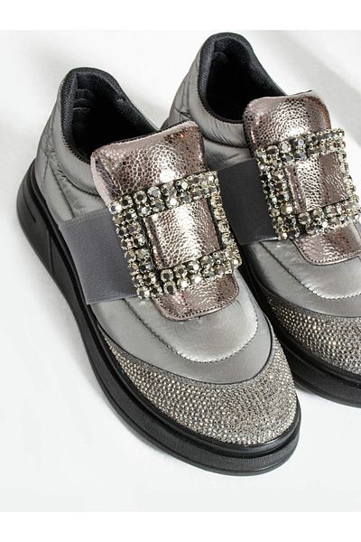 Alemdar Shoes Pantofi de damă WAY Platinum Stone Detail
