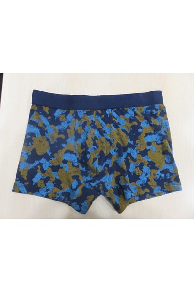 Dagi Navy Blue Compact Camouflage Boxer