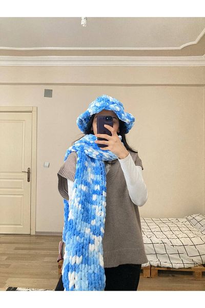Moda Biçer Hand Knitted Bucket Hat Beanie
