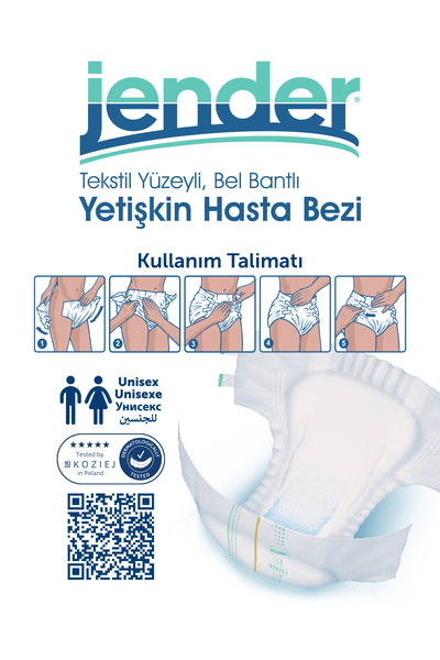 JENDER Belbantlı Hasta Bezi Büyük Boy/large 90 Adet - 3 Paket
