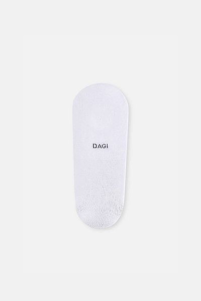 Dagi Weiße, kurze, unsichtbare Baumwollsocken für Herren im 3-teiligen Set