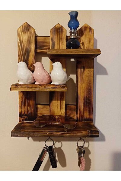 pagus Dekoratif Ahşap Anahtarlık