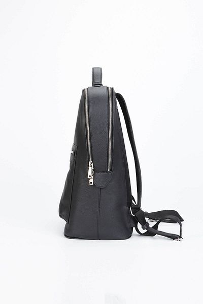 Tamer Tanca Genuine Leather Men's Black Floater Backpack