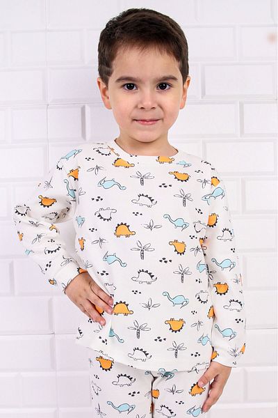 Beniizle 100% Cotton Dinosaur Patterned Unisex Pajama Set