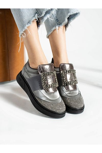 Alemdar Shoes Pantofi de damă WAY Platinum Stone Detail