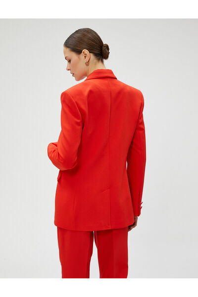 Koton Kruvaze Blazer Ceket Kapaklı Cep Detaylı