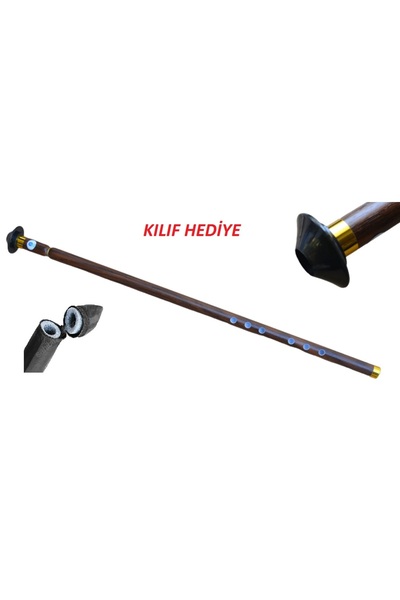 İMECE Plastik Ney Kaliteli Başpareli Mansur La Sağ El Üstte Kılıf Hediyeli