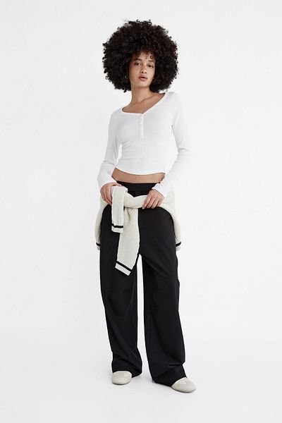 Stradivarius Buttoned T-Shirt