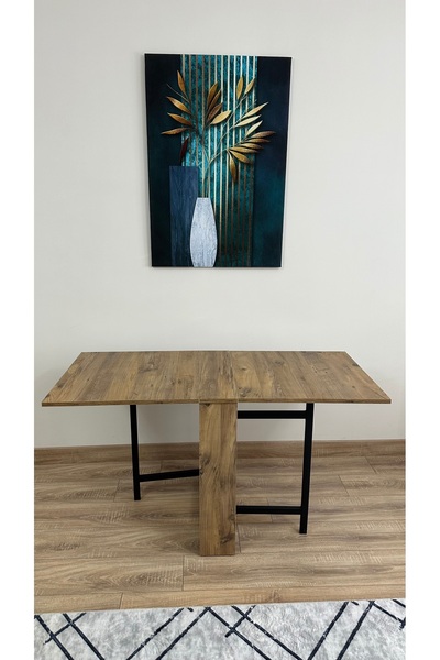 Modern Style Home Pratik Katlanır Taşınabilir 4-6 Kişilik Yemek Masası