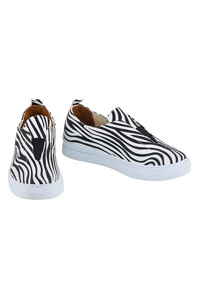NOOSY ασπρόμαυρο γυναικείο sneaker
