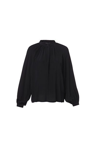 NEWRULES Uzun kollu fermuarlı reglan kol bluz