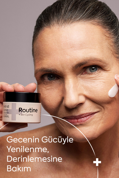 Routine+ Nemlendirici Krem | Gece Kremi | Gece Onarıcı Nemlendirici Krem | Gece Kremi Moisturizer Krem