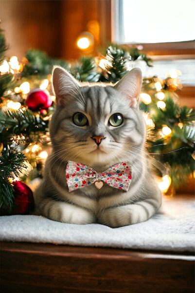 MinimalistTasarım ربطة عنق على شكل قلب للقطط والكلاب - قلادة وطوق للقطط