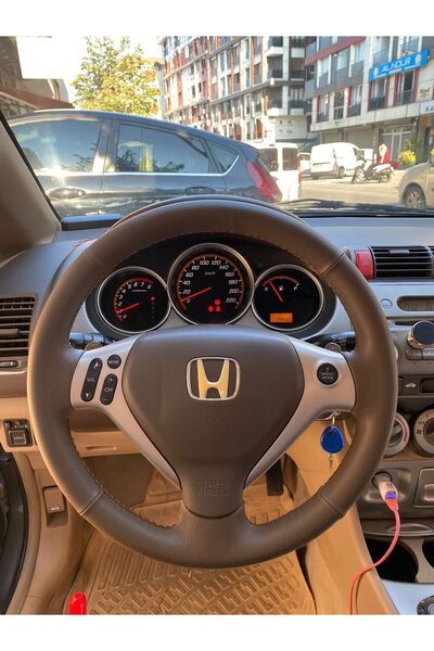 detaydireksiyon Direksiyon kılıfı Honda Jazz -Cİty 2005 uyumlu KAHVERENGİ des...