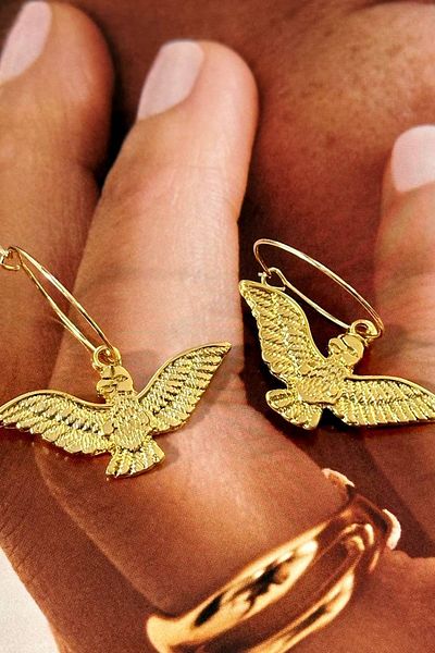 Trendy Butik أقراط على شكل نسر