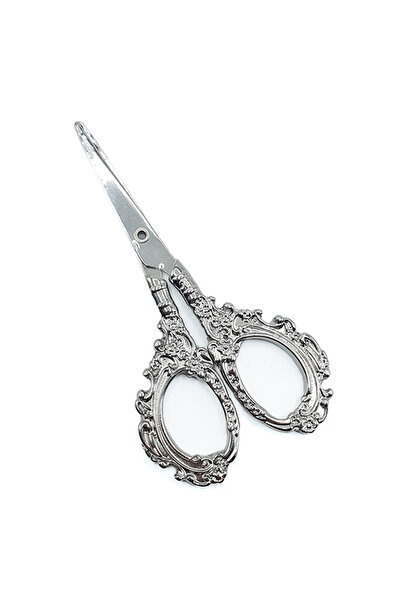 Genel Markalar Söz Nişan Kına Makası Kurdele Kesme Makası Desenli Gümüş