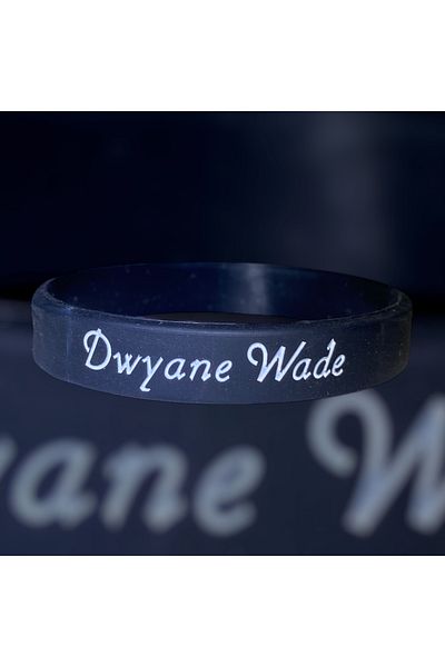 PurpleJam Dwayne Wade Black Miami Heat Basketball Nba Bracelet