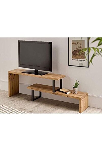MFG AHŞAP Ahşap Metal Ayaklı Tv Ünitesi
