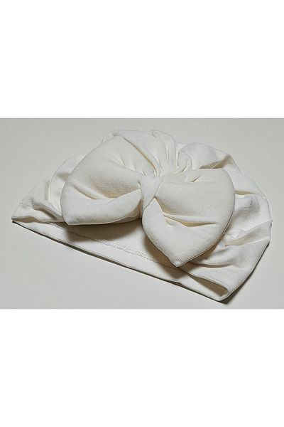 babymarkt Interlock Combed Cotton Ribbon Baby Girl Beret