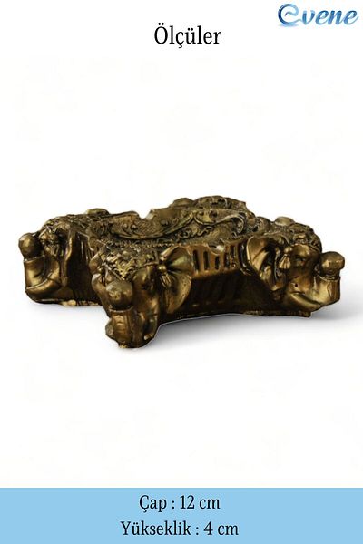 Evene Ashtray Gold Antique Ash Tray Decorative Ashtray 2 Pieces Model 6