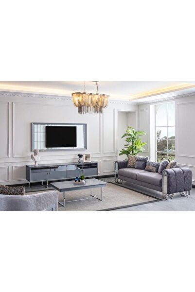 inegölmobilya Solo Gümüş Koltuk Takımı