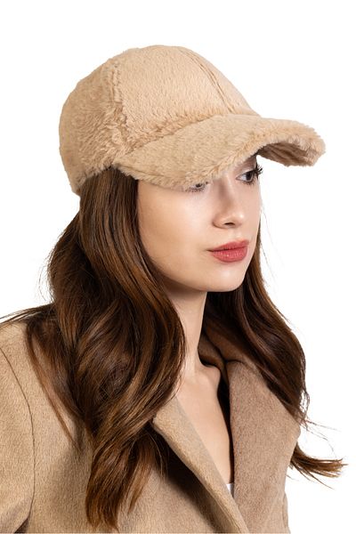 teknotrust Women's Winter Plush Hat - Soft Furry, Brown
