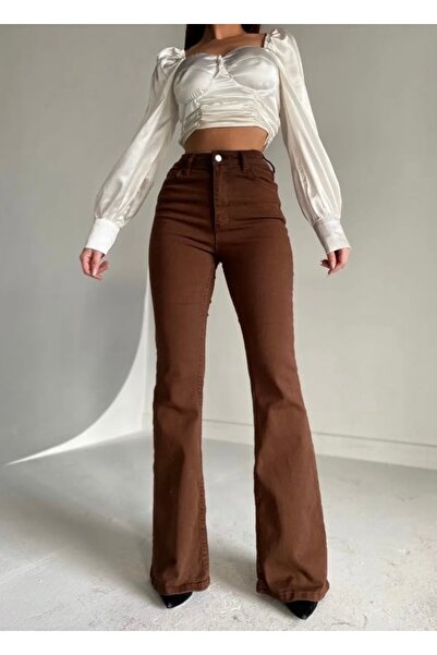 ayday butik İsponyol paça jean