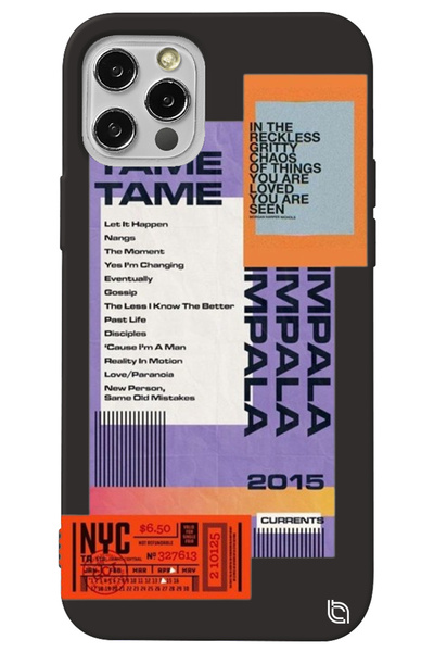 WANNA PROTECT iPhone 14 Pro Max Black Premium Inside Velvet Impala Pattern Si...