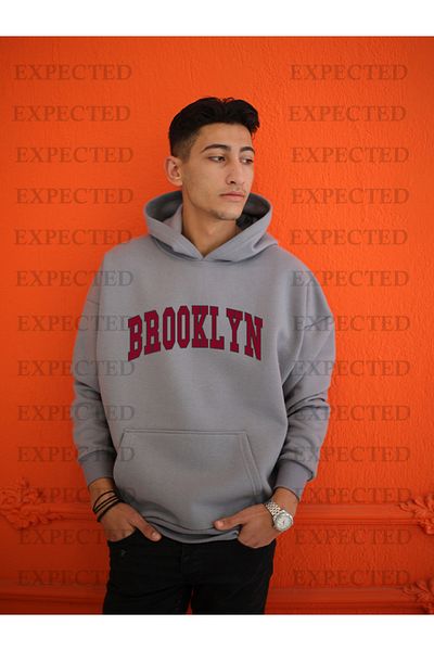 EXPECTED ΦΟΥΤΕΡ ΦΟΥΤΕΡ με κουκούλα UNISEX OVERSIZE BROOKLYN PRINTED 3 YARS