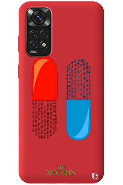 WANNA PROTECT Xiaomi Redmi Note 11 Red Premium Velvet Inside the Matrix Pill ...