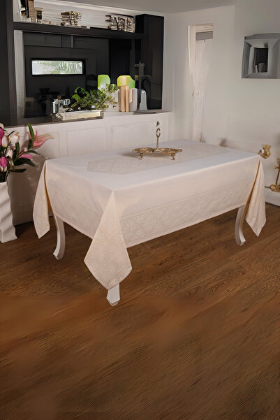 Finezza Față de masă Roma Lux din țesătură jacquard bej, dreptunghiulară 160x...