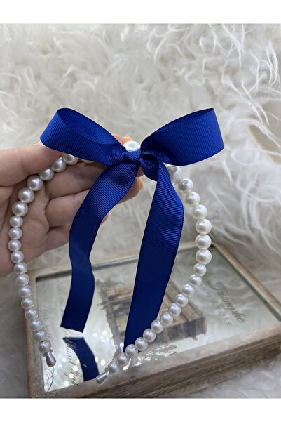 modernist Saks Ribbon Detailed Pearl Crown (COQUETTE)