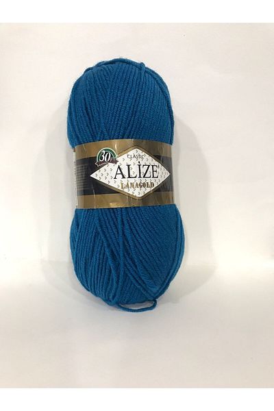 Alize خيوط الحياكة لاناجولد 5 قطع 646 أزرق