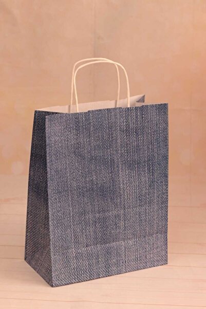 demontecraft حقيبة هدايا جينز هدية حقيبة هدية 25x12x31 (5 قطع)