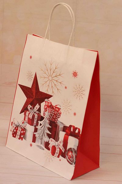 demontecraft Коледна торбичка за Нова година, съвместима с Pelur, 26x33x12 (3 броя)