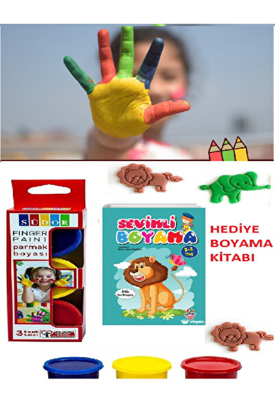 Art Picasso Çocuklar Için Boyama Kitabı Parmak Boyası