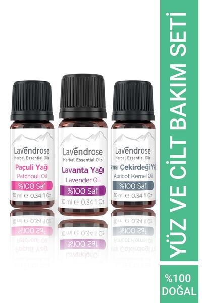 Lavendrose Yüz Ve Cilt Bakımı Uçucu Yağ Aromaterapi Set %100 Saf Lavanta Yağ ...