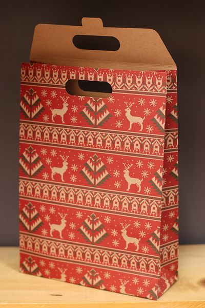 demontecraft New Year Christmas bag gift package 2 pieces 35x25x9
